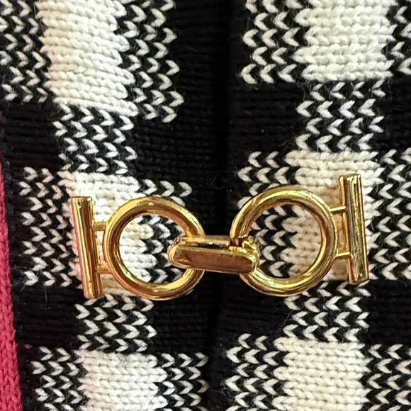 Berek2 Pink Cardigan with Checkered Trim - Picture 6 of 13